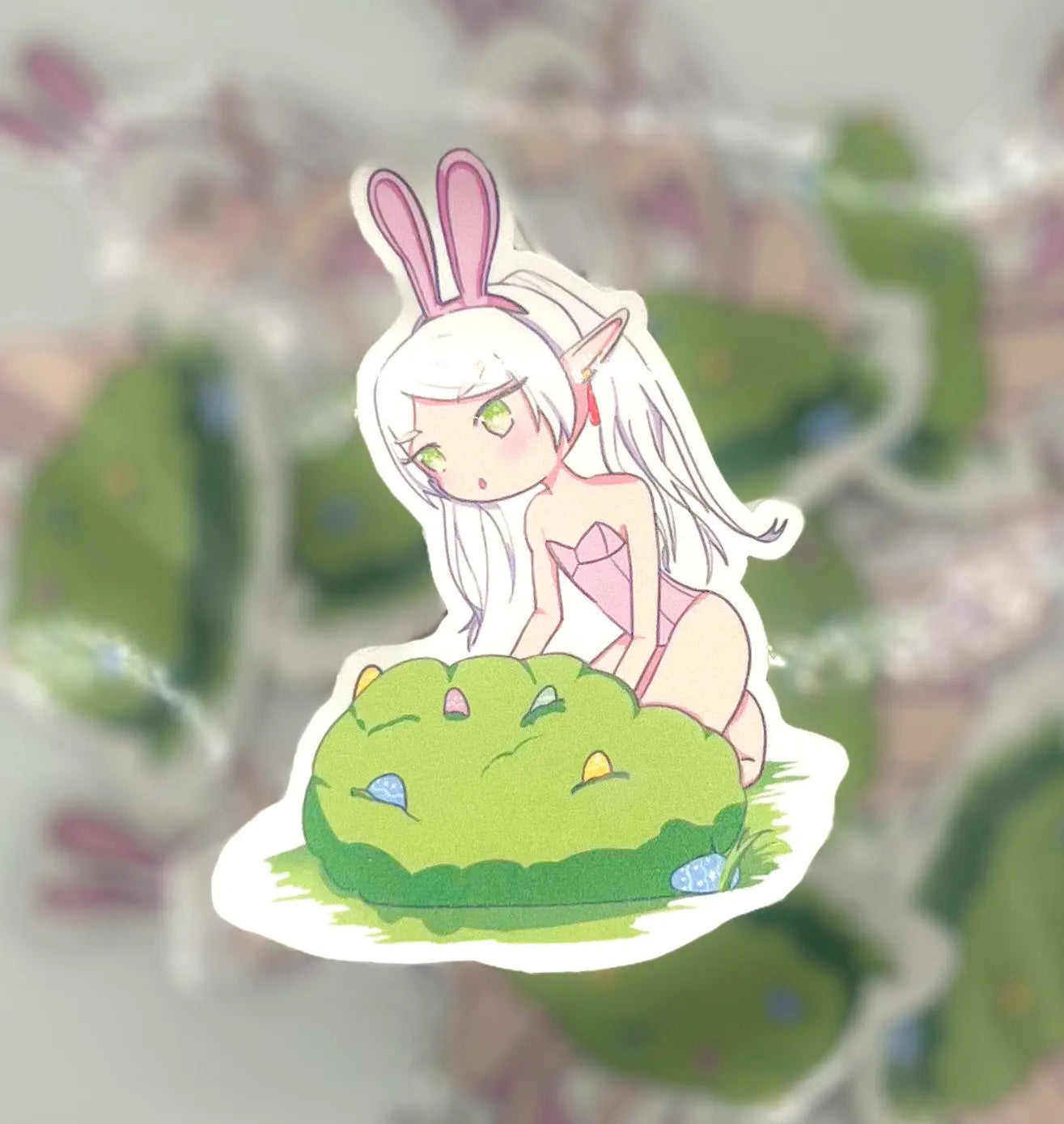 Frieren Bunny Suit Anime Stickers – Baddiebbear