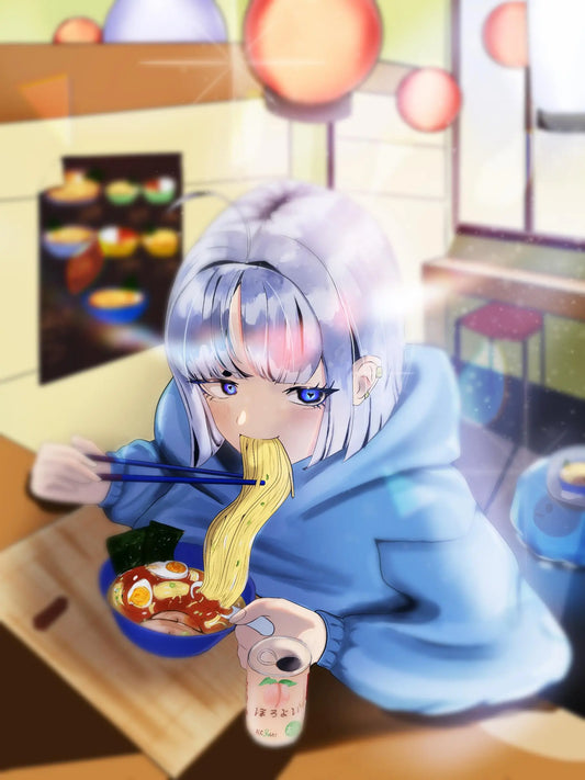 RAMEN SHOP • Art print Baddiebbear