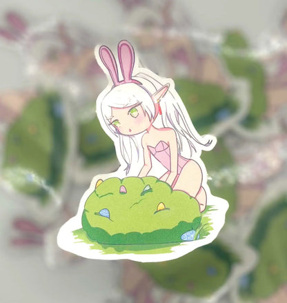 Frieren Bunny suit Stickers Baddiebbear