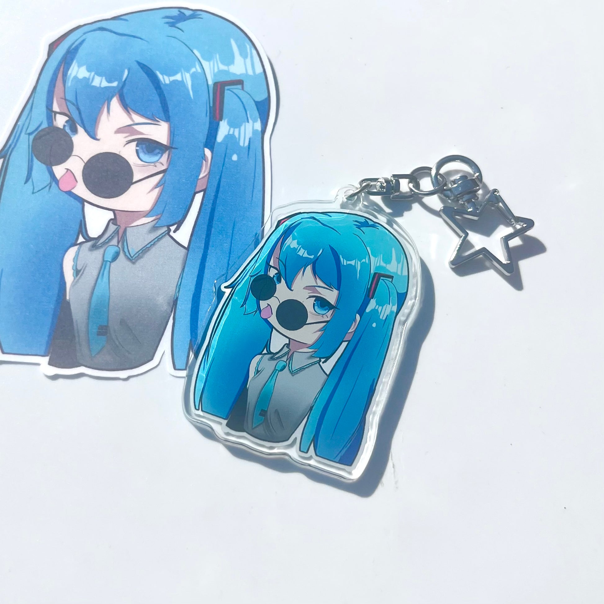 Gojo Miku Acrylic Keychain Baddiebbear