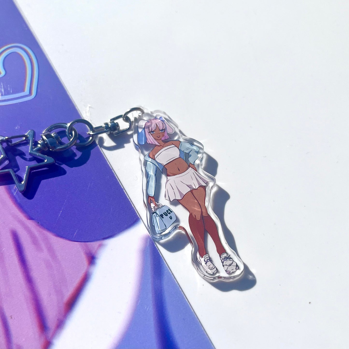 Bunny Baddie Acrylic Keychain Baddiebbear