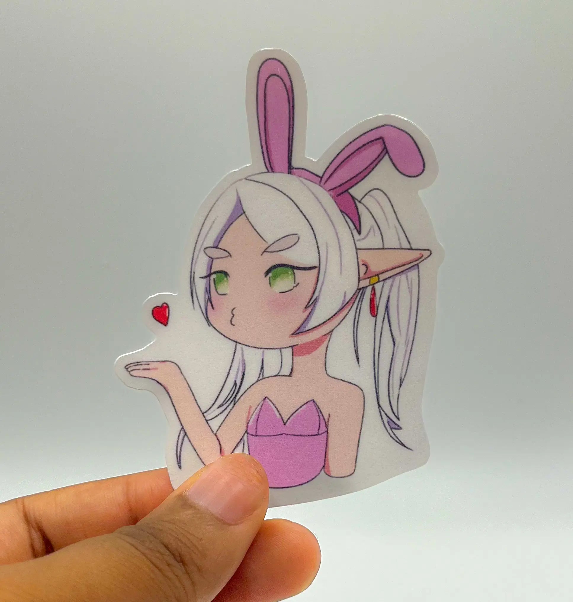 Frieren Bunny suit Stickers Baddiebbear