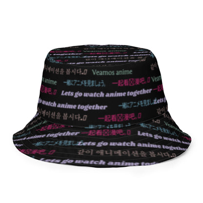 Black: ANTISOCIAL BUTTERFLY BUCKET HAT Baddiebbear