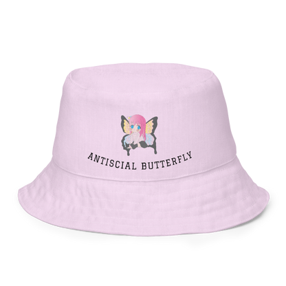 Antisocial social butterfly bucket hat Baddiebbear