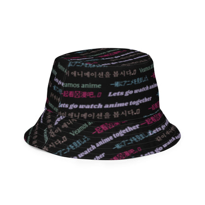 Black: ANTISOCIAL BUTTERFLY BUCKET HAT Baddiebbear