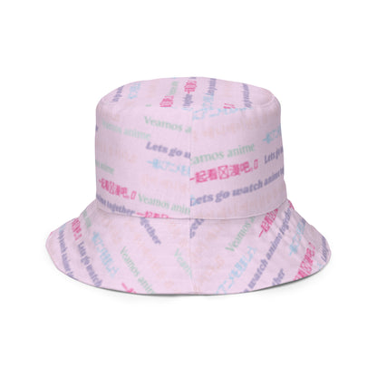 Pink: Antisocial social butterfly bucket hat Baddiebbear