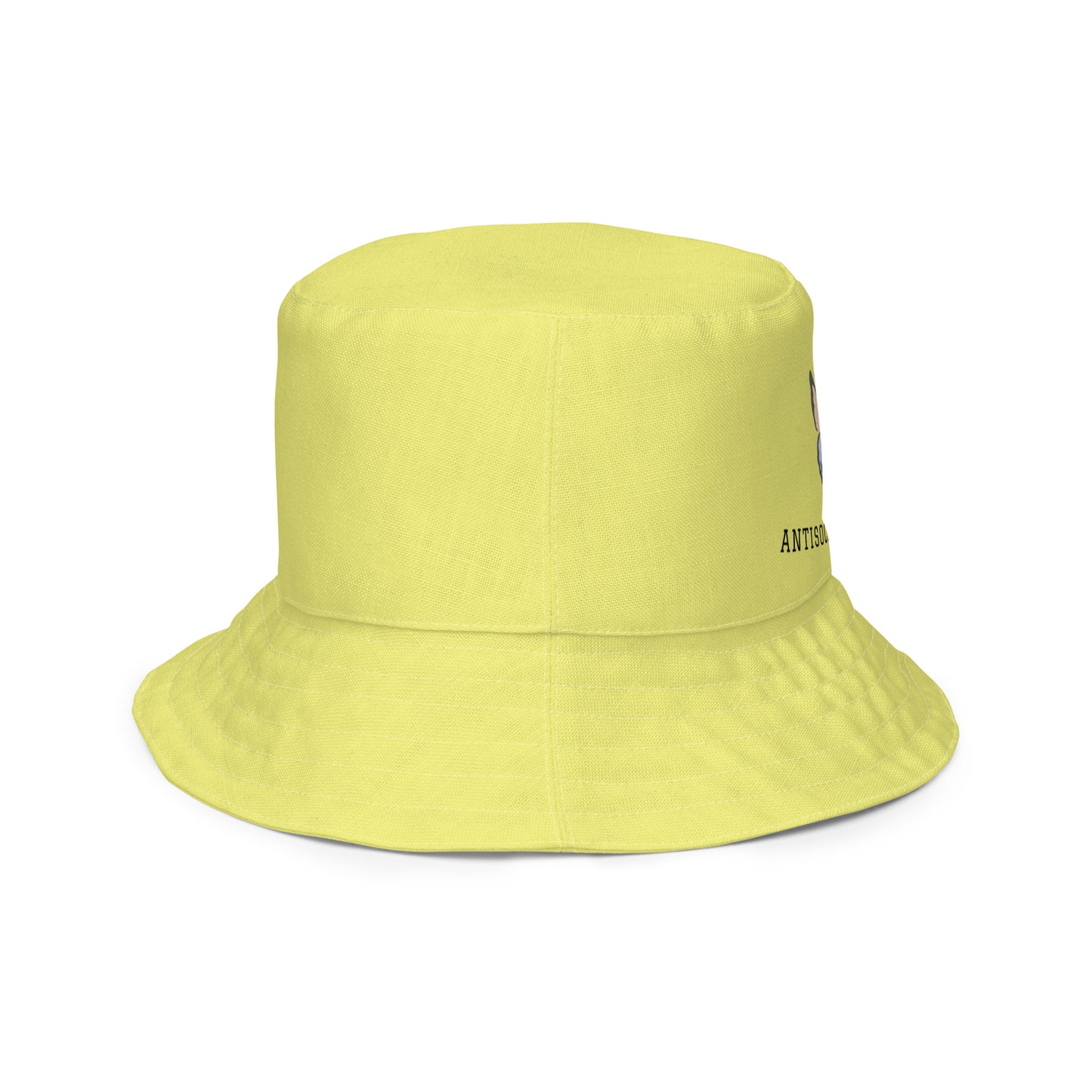 Yellow: ANTISOCIAL BUTTERFLY BUCKET HAT Baddiebbear