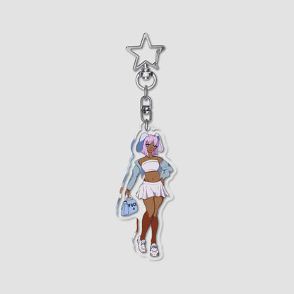 Bunny Baddie Acrylic Keychain Baddiebbear