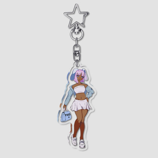 Bunny Baddie Acrylic Keychain Baddiebbear