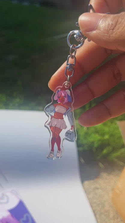 Bunny Baddie Acrylic Keychain